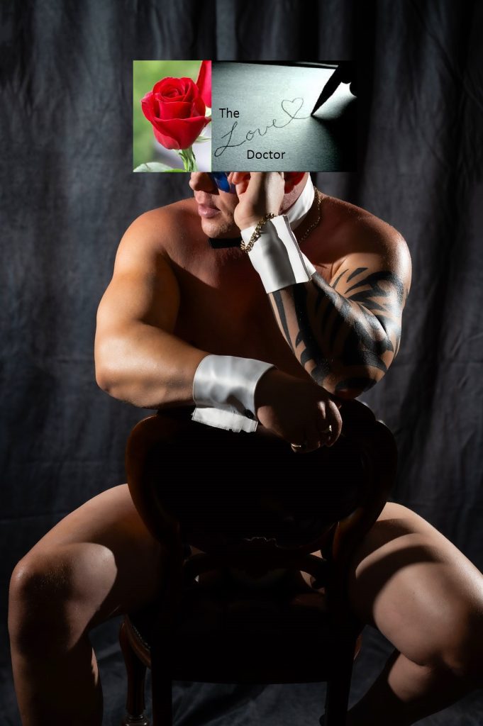 Man with rose and 