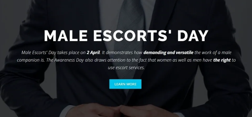 Male Escorts’ Day